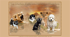 Desktop Screenshot of loewchenwelpen.de